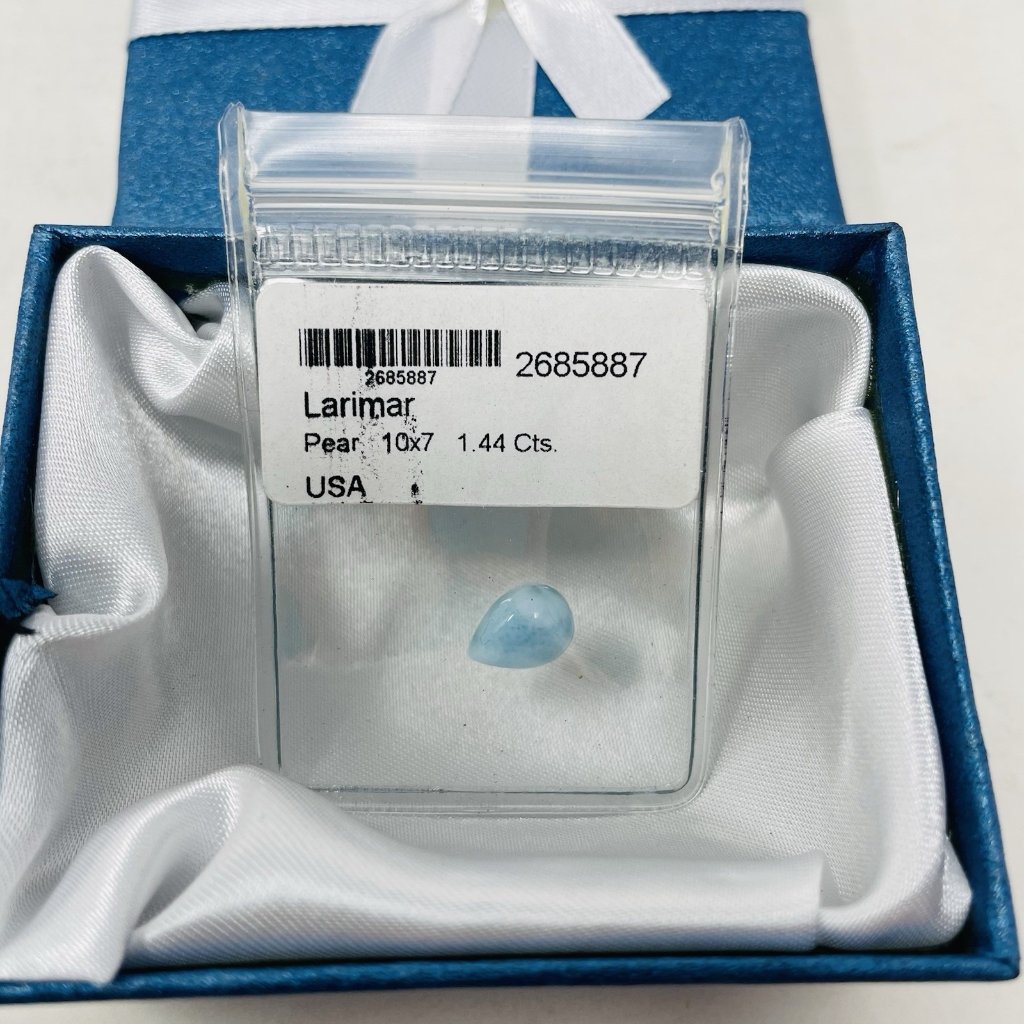 Shop Lc Blue Larimar Pear 10x7 Mm Loose Gemstone For Jewelry Making 5066